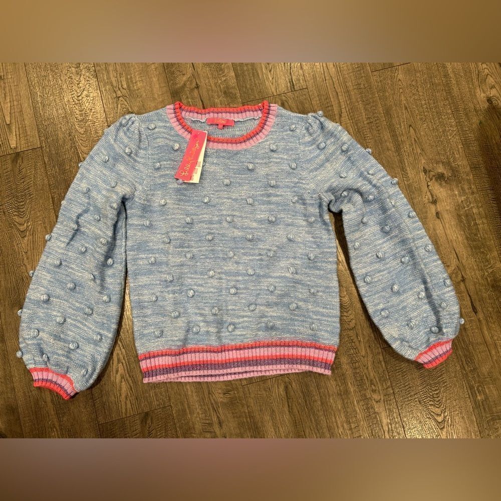 NWT LILLY PULITZER Blue VERNA SWEATER💘 - Picture 2 of 6